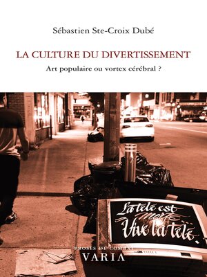cover image of La culture du divertissement